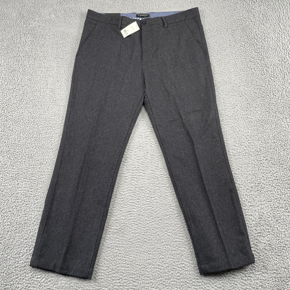 Banana Republic Pants Mens 36x30 Gray Kentfield Pant Wool Blend Dress Trousers